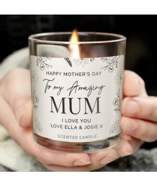 Mothers Day Floral Scented Candle